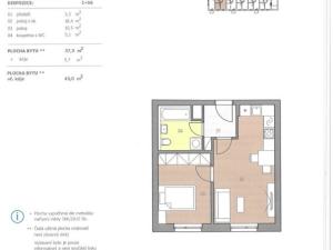 Pronájem bytu 2+kk, Brno - Židenice, Líšeňská, 45 m2