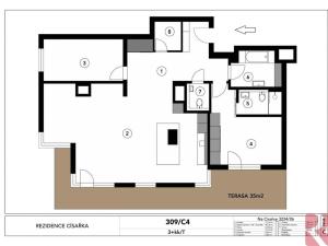 Pronájem bytu 3+kk, Praha - Smíchov, Na Císařce, 107 m2