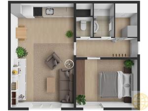 Prodej bytu 2+kk, Tábor, nám. Přátelství, 39 m2