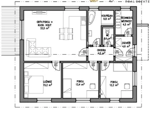 Prodej rodinného domu, Černá Hora, 99 m2