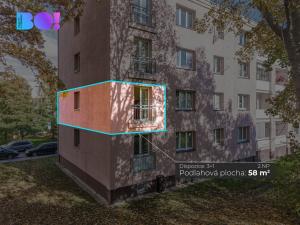 Prodej bytu 3+1, Ostrava - Zábřeh, Volgogradská, 58 m2