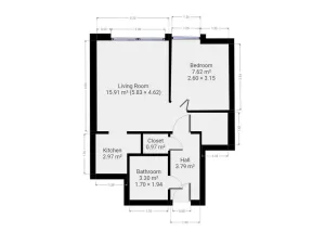 Pronájem bytu 2+kk, Praha - Bohnice, Hlivická, 35 m2