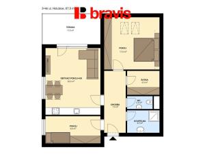 Pronájem bytu 3+kk, Holubice, 68 m2