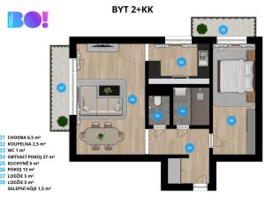 Pronájem bytu 2+kk, Třinec, Slezská, 56 m2