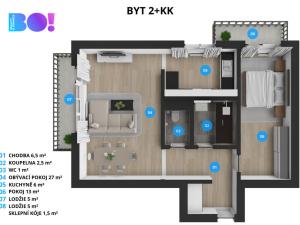 Pronájem bytu 2+kk, Třinec, Slezská, 56 m2