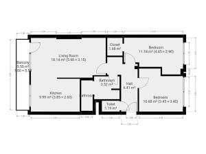 Pronájem bytu 3+kk, Praha - Vokovice, Tobrucká, 68 m2