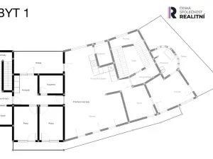 Prodej atypického bytu, Kroměříž, náměstí Míru, 178 m2