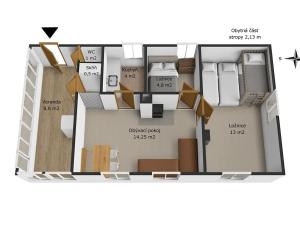 Prodej chaty, Tichonice, 46 m2