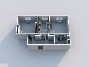 Prodej bytu 2+kk, Ostrava - Poruba, nábřeží Svazu protifašistických bojovníků, 56 m2