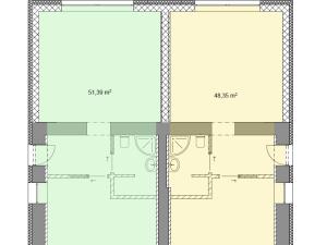 Pronájem bytu 2+kk, Všenory, Ke Hřbitovu, 48 m2
