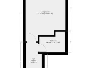 Pronájem bytu 1+kk, Praha - Hlubočepy, Silurská, 27 m2