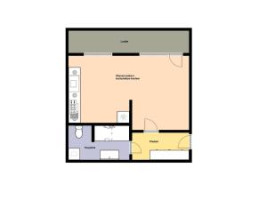 Pronájem bytu 1+kk, Praha - Střížkov, Teplická, 33 m2