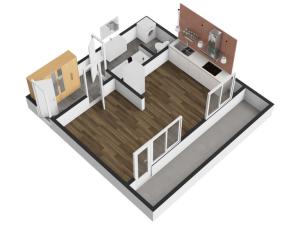 Pronájem bytu 1+kk, Praha - Střížkov, Teplická, 33 m2