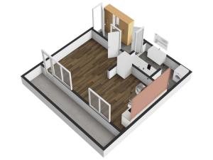 Pronájem bytu 1+kk, Praha - Střížkov, Teplická, 33 m2