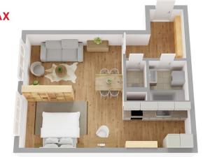 Pronájem bytu 1+kk, Hradec Králové - Nový Hradec Králové, Mrštíkova, 55 m2