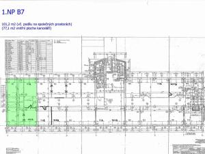 Pronájem kanceláře, Praha - Prosek, Litvínovská, 101 m2