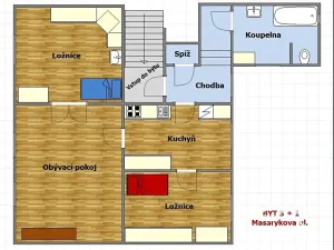 Pronájem bytu 3+1, Čáslav, Masarykova, 84 m2