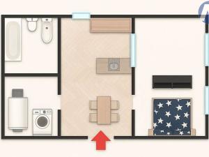 Pronájem bytu 1+1, Husinec, Jeronýmova, 60 m2