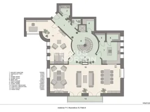 Prodej bytu 6+kk a větší, Praha - Bubeneč, Rooseveltova, 386 m2