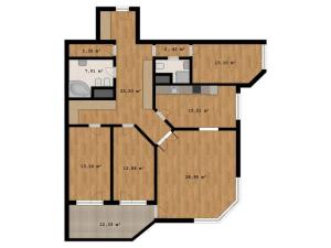 Prodej bytu 4+1, Praha - Stodůlky, Volutová, 122 m2