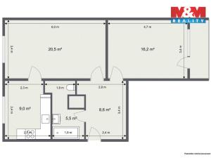 Prodej bytu 2+1, Karlovy Vary - Drahovice, Maďarská, 61 m2