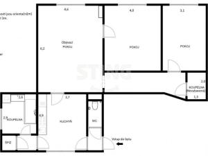 Prodej bytu 3+1, Hodonín, Zámecká, 103 m2