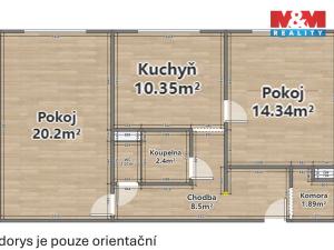 Prodej bytu 2+1, Staňkov - Staňkov I, Jankovského, 57 m2