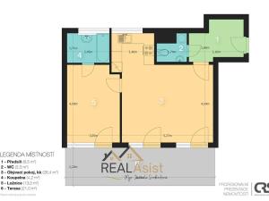 Pronájem bytu 2+kk, Brno, 82 m2