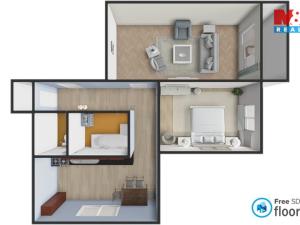 Pronájem bytu 2+1, Žďár nad Sázavou - Žďár nad Sázavou 6, Haškova, 55 m2