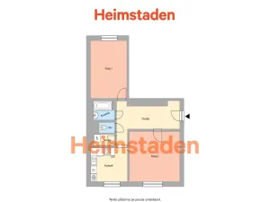 Pronájem bytu 2+1, Paskov, Rudé armády, 58 m2