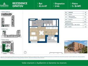 Pronájem bytu 1+kk, Praha - Chodov, Líbalova, 32 m2
