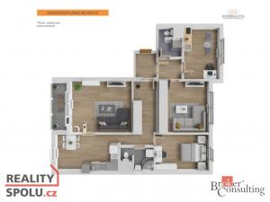 Prodej bytu 4+1, Česká Lípa, Hradecká, 98 m2