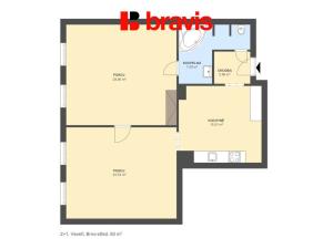 Pronájem bytu 2+1, Brno - Veveří, 80 m2