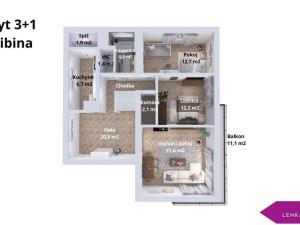 Prodej bytu 3+1, Libina, 83 m2