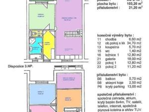 Prodej bytu 4+kk, Řitka, Dvorská, 103 m2