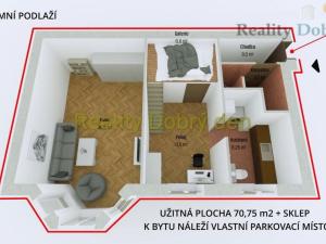 Prodej bytu 2+1, Opava, Zacpalova, 71 m2