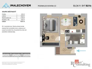 Prodej bytu 2+kk, Český Brod, Prokopa Velikého, 44 m2