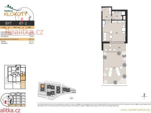Prodej bytu 1+kk, Tábor - Klokoty, 39 m2