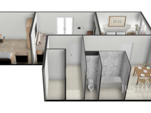 Prodej bytu 3+1, Netolice, 9. května, 62 m2