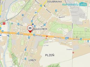 Pronájem bytu 2+kk, Plzeň, Masarykova, 43 m2