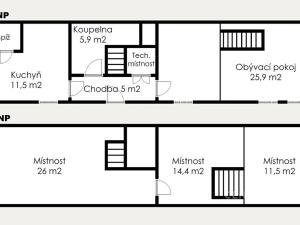 Prodej chalupy, Vitice, 120 m2