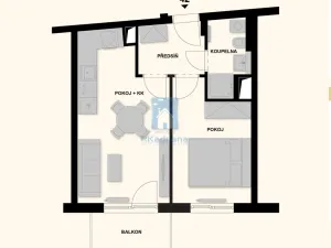 Pronájem bytu 2+kk, Praha, Maroldova, 43 m2