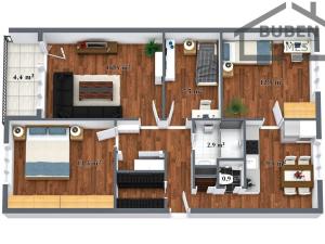 Prodej bytu 4+1, Tachov, Bělojarská, 84 m2