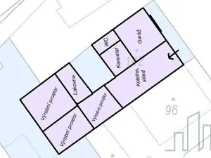 Prodej výrobních prostor, Lahošť, Švermova, 255 m2