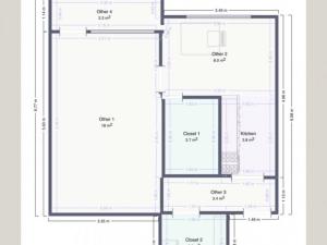 Pronájem bytu 2+kk, Litoměřice - Předměstí, Liškova, 46 m2