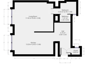Pronájem bytu 1+1, Praha - Vršovice, Ruská, 43 m2