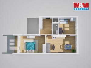 Prodej bytu 3+kk, Teplice, Palackého, 66 m2