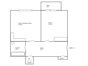 Prodej bytu 2+kk, Praha - Strašnice, Za poštou, 38 m2