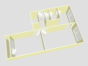 Pronájem bytu 2+1, Chomutov, Palackého, 60 m2