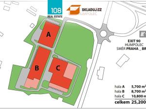 Pronájem skladu, Pelhřimov, 5700 m2